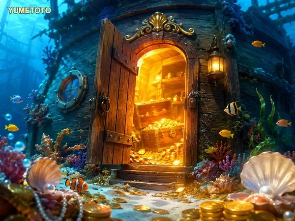 Tampilan permainan Happy Fishing dengan ikan berwarna-warni dan arena bawah laut